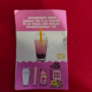 Miniverse Strawberry Boba Bubble Tea